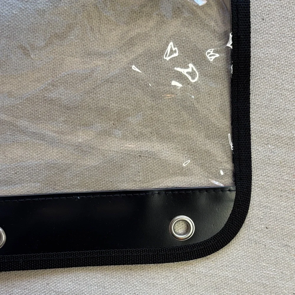 Clear and Black Pencil Pouch